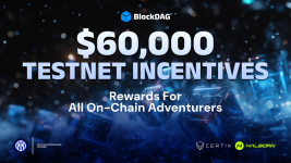BlockDAG Early Users Compete for $60K in Testnet Rewards as SNX Rebounds & TRON Network Mints $10B USDT
