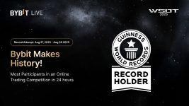 Bybit’s WSOT Achieves New GUINNESS WORLD RECORDS™ Title With Highest Number of Online Trading Participants in a Day