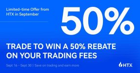 HTX Unveils September Promotion Offering Up to 50% Rebate on Spot Trading Fees
