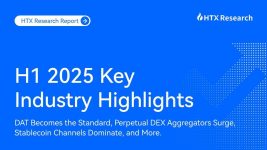 HTX Research: Crypto Industry Flourishes in H1 2025, with TRON and HTX Driving Dual Momentum