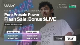 7 Top Cryptos Presales: LivLive ($LIVE) Ignites Investor Buzz at $0.02 as the Next 1000x Crypto Opportunity