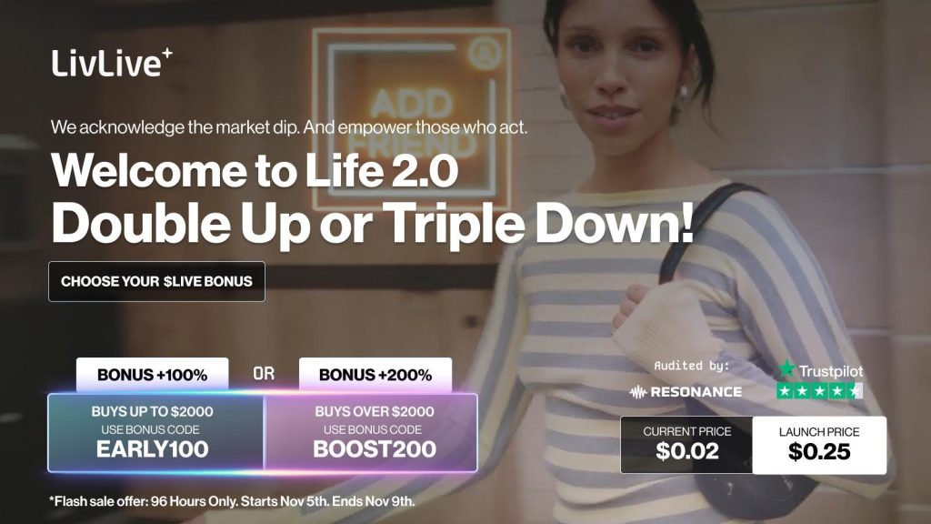 New Crypto Presale Spotlight: LivLive Jumps To $2.1M As DSNT And TAP Strengthen Funding