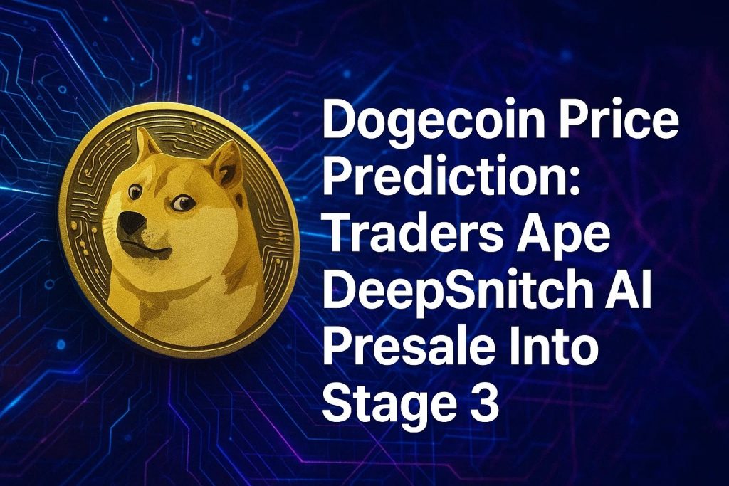 Dogecoin Price Prediction: Traders Ape DeepSnitch AI Presale Into Stage 3, Star Xu Anticipates 50% of the Global Economy to Run on Blockchain