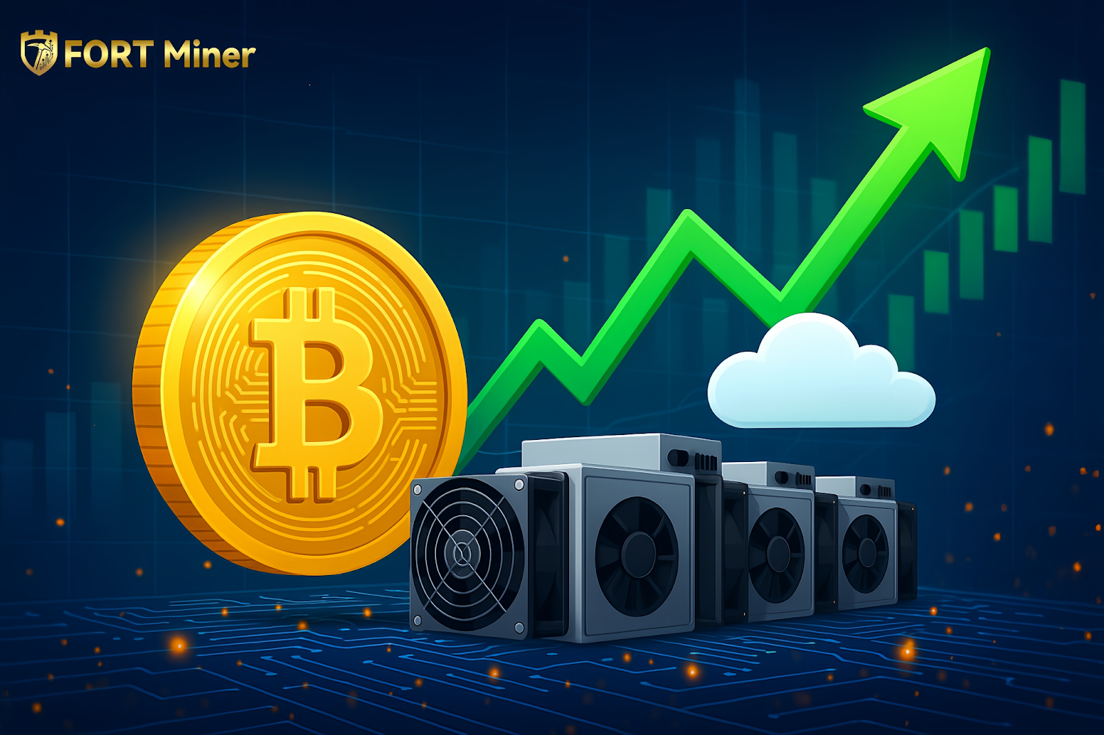 The rebound in Bitcoin prices has fueled a mining boom, with significant growth in cloud mining users.
