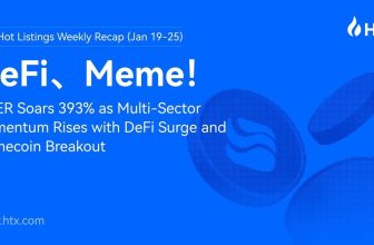 HTX Hot Listings Weekly Recap (Jan 19-25): RIVER Soars 393% as Multi-Sector Momentum Rises with DeFi Surge and Memecoin Breakout