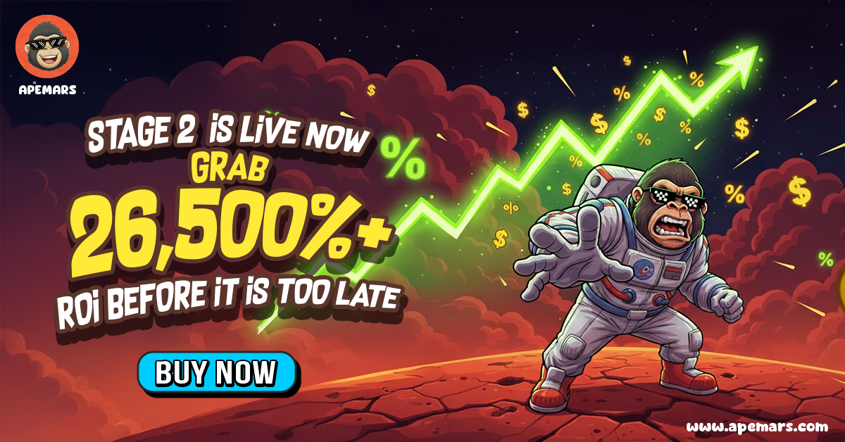 Missed Fartcoin’s Meteoric Surge? Don’t Miss the Next Best Meme Coin Presale as APEMARS Stage 2 Ignites Now