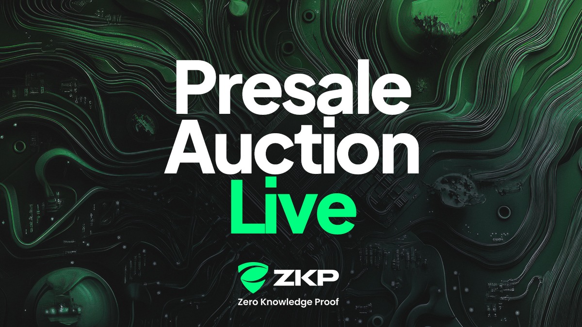 Zero Knowledge Proof Runs Live Presale Auction as Early Buyers Target 100x–10,000x Returns