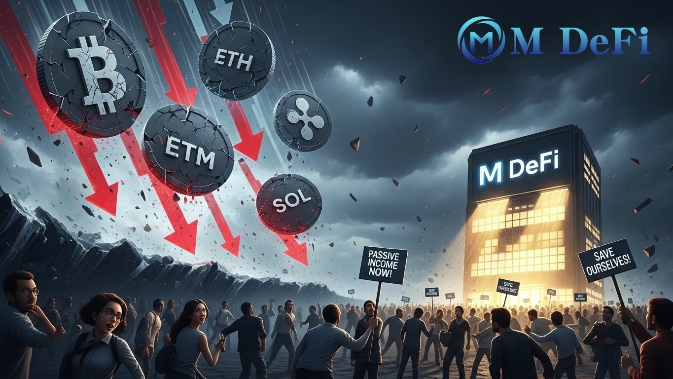 Market at rock bottom! BTC, ETH, XRP, and SOL all plummet, as investors frantically flock to M DeFi for passive income to "save themselves."