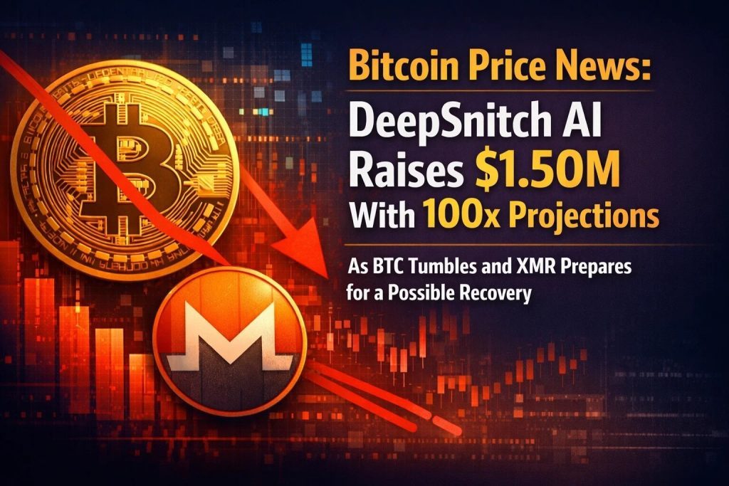 Bitcoin Price News: DeepSnitch AI Raises $1.50M With 100x Projections As BTC Tumbles and XMR Prepares for a Possible Recovery