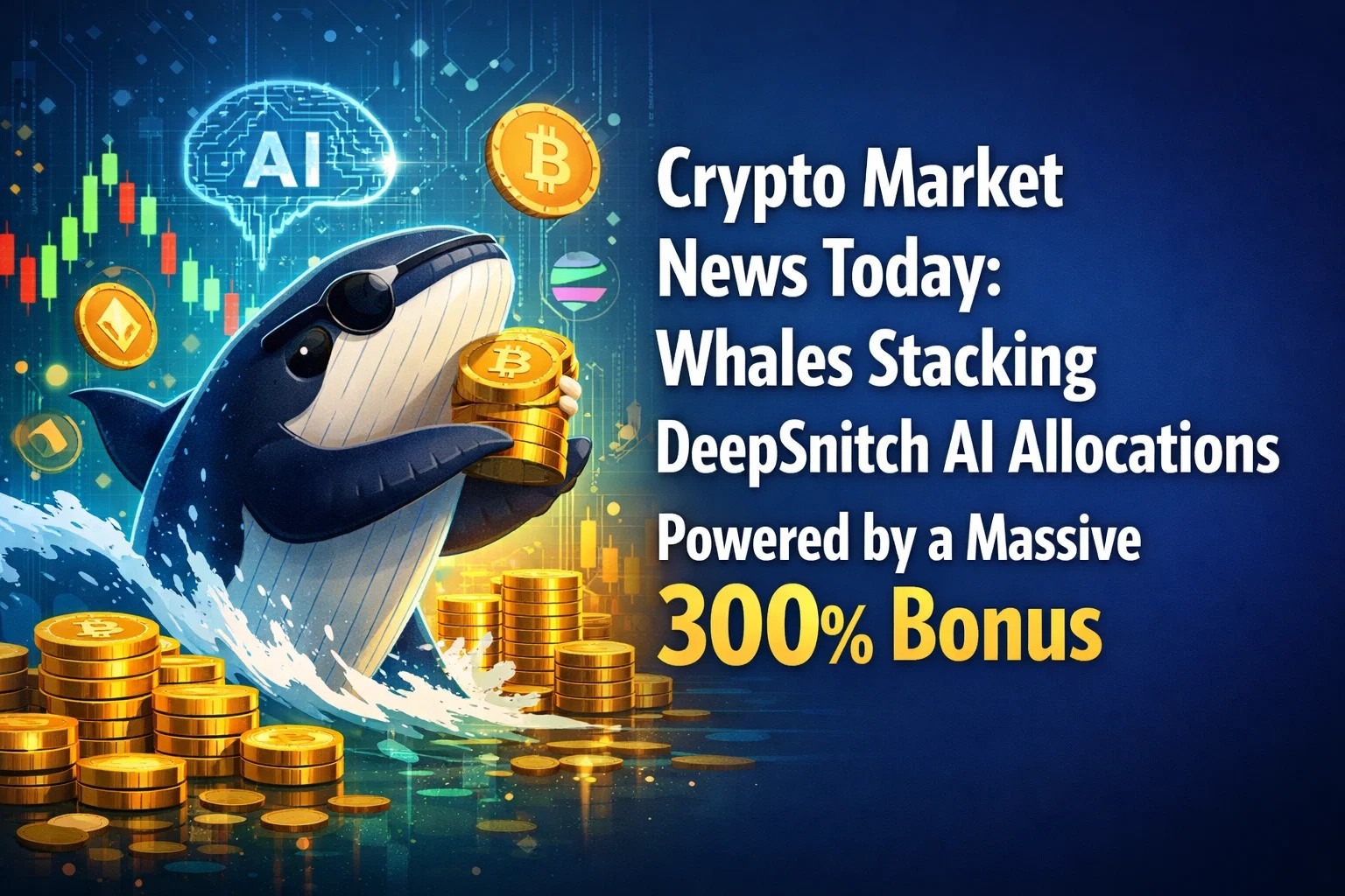 Crypto Market News Today: Whales Stacking DeepSnitch AI Allocations Powered by a Massive 300% Bonus, SOL and XMR Lose Momentum