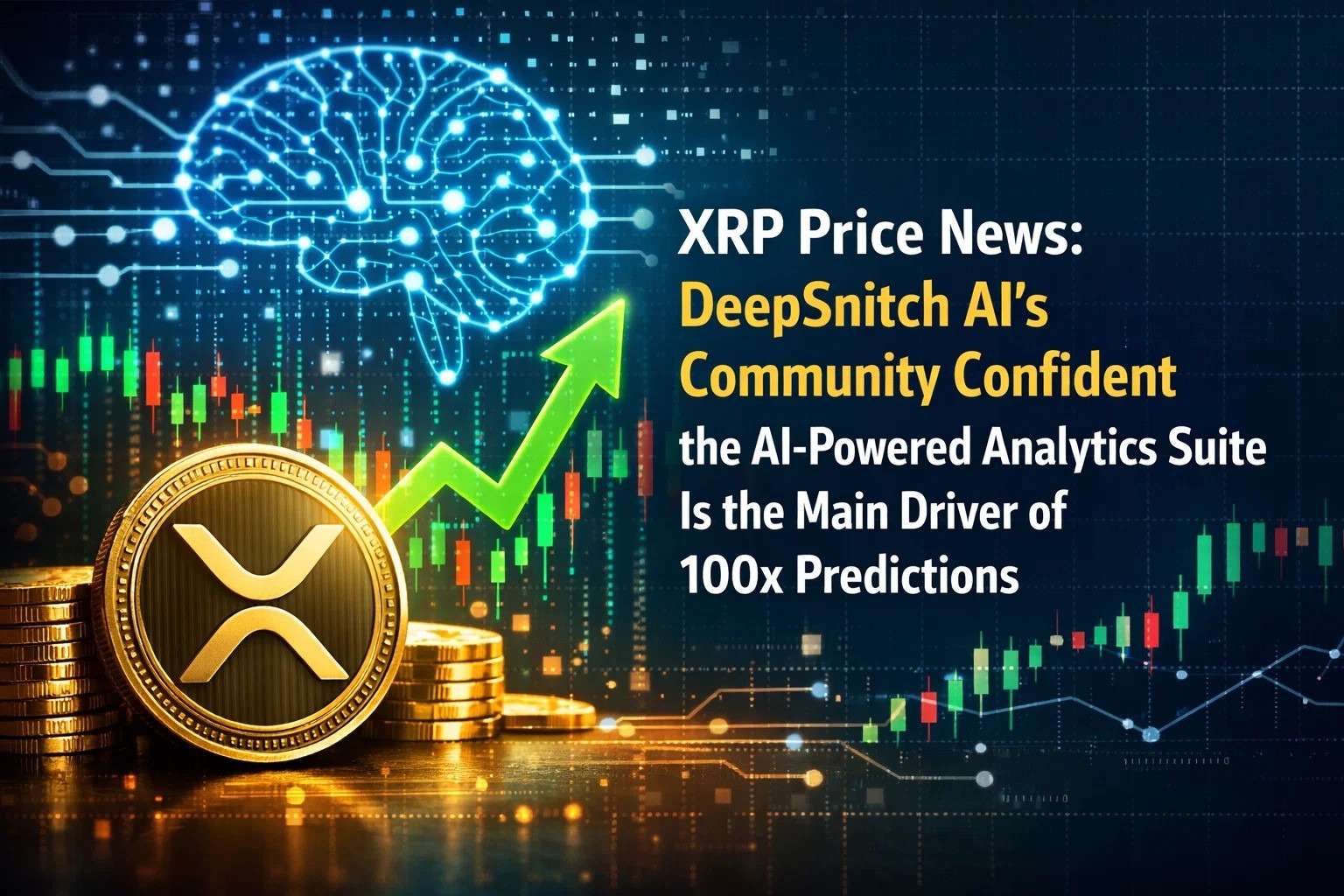 XRP Price News: DeepSnitch AI’s Community Confident the Live AI Analytics Suite Is the Main Driver of 100x Predictions, XRP and DOGE Show Lack of Momentum