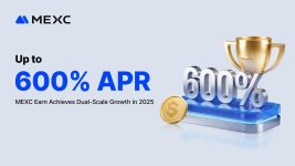 MEXC Earn Achieves Dual-Scale Growth in 2025: 64% Users, 43% AUM