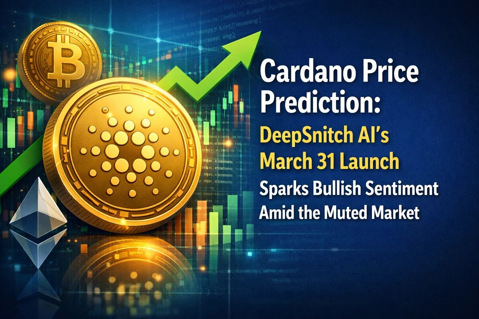 Cardano Price Prediction: DeepSnitch AI’s March 31 Launch Sparks Bullish Sentiment Amid the Muted Market, ADA and XRP Remain Stuck