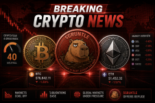 Crypto Crash: BTC Dips Below $77K as Altcoins Bleed, $GRUNTLE Offers Refuge