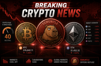 Crypto Crash: BTC Dips Below $77K as Altcoins Bleed, $GRUNTLE Offers Refuge