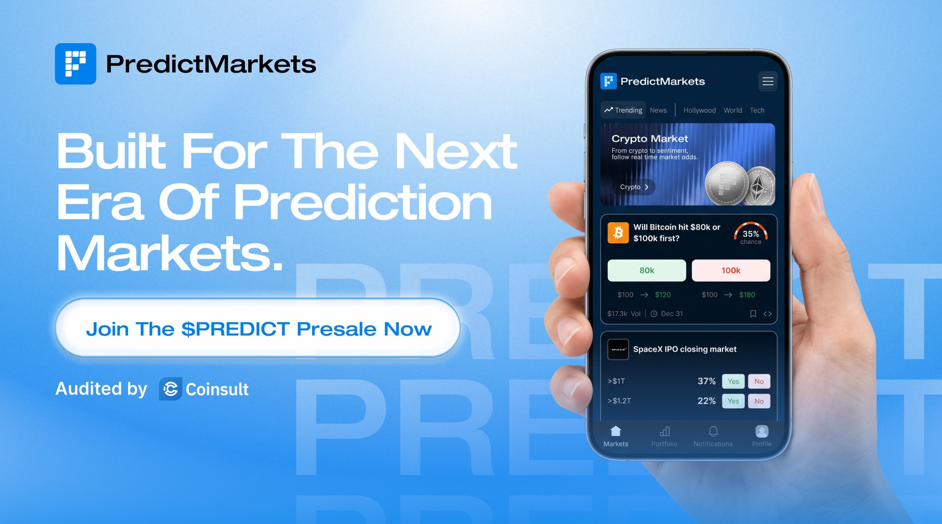Top Crypto Presales With Huge ROI Potential: PredictMarkets Steps Into the 2026 Spotlight