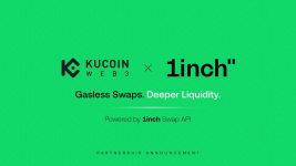 KuCoin Web3 Wallet Integrates 1inch Swap API to Power Gasless, MEV-Protected RWA Swaps