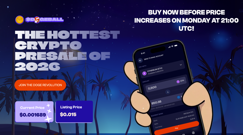 DOGEBALL Crypto Presale 2026 Hits New Highs: Next Crypto to Hit $1?