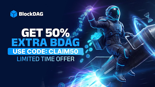 Few Days Left: BlockDAG’s 50% Bonus and 112x Potential Fuel Buying Frenzy as Stellar Eyes a Rally and DOGE Slips Under Pressure!