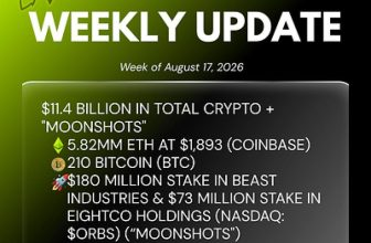 Bitmine Immersion Technologies (BMNR) Announces ETH Holdings Reach 5.82 Million Tokens, and Total Crypto and Total Cash Holdings of $11.4 Billion