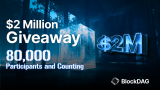 BlockDAG’s $2M Giveaway Frenzy: Limited Spots Fuel Investor Mania! Tron & NEAR Protocol Show Growth Potential
