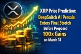 XRP Price Prediction: DeepSnitch AI Presale Enters Final Stretch Before Proposed 100x Gains on March 31, XRP Steadies and SOL Goes to $90