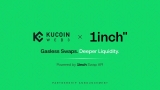 KuCoin Web3 Wallet Integrates 1inch Swap API to Power Gasless, MEV-Protected RWA Swaps