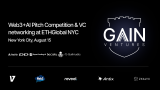Ga^3in Ventures and Boosty Labs Host Successful Web3 + AI Pitch Competition at ETHGlobal NYC