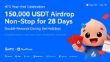 HTX Year-End Carnival Launches 200,000 USDT Airdrop Giveaway in Partnership with the TRON Ecosystem